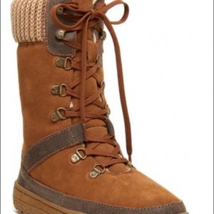 BEARPAW Serena Lace-Up Winter Boots (Hickory)
